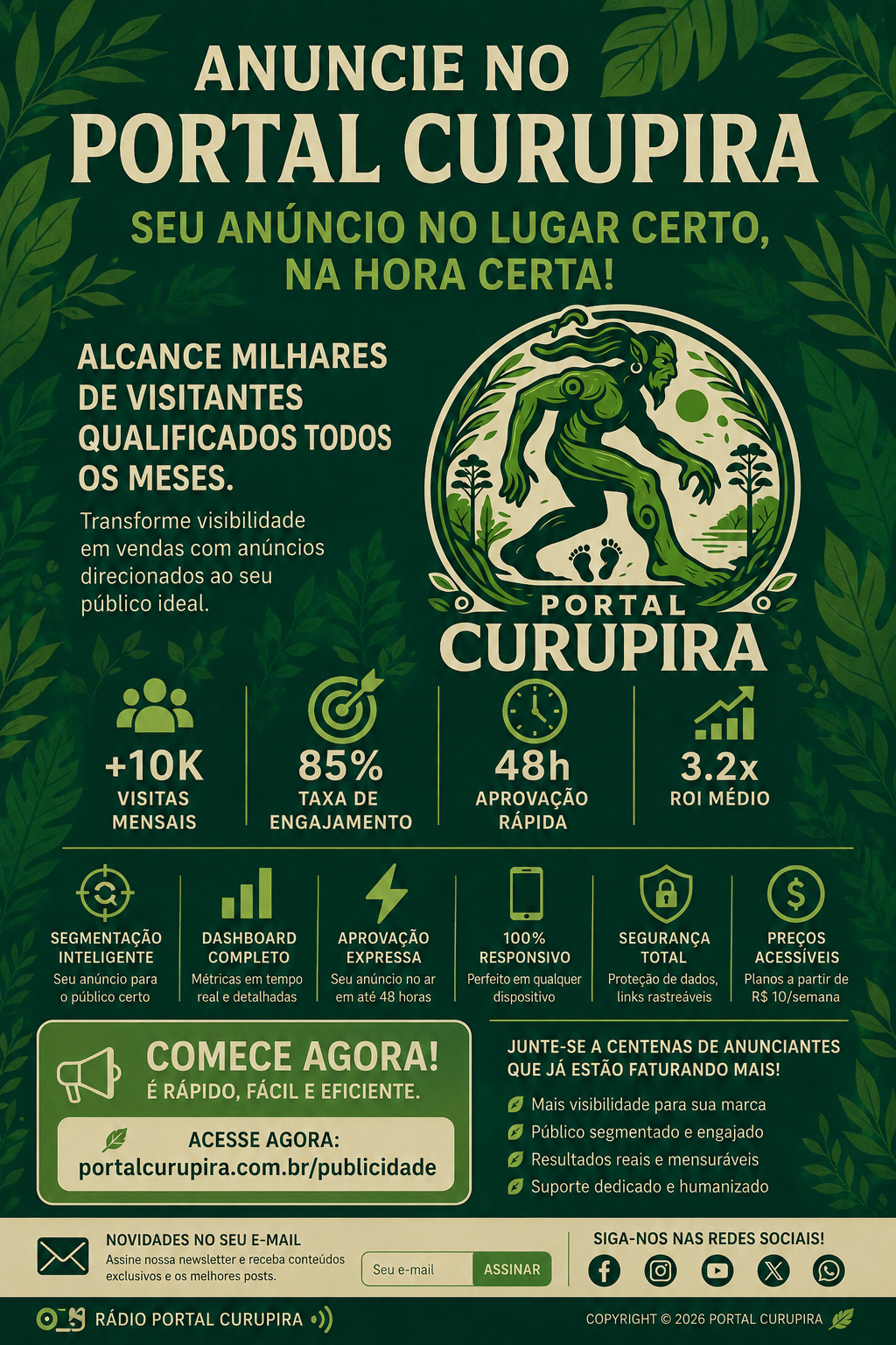 Anuncie no Portal Curupira